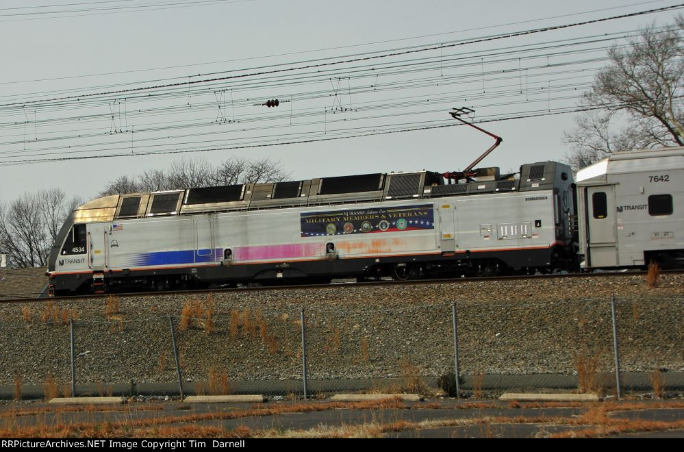 NJT 4534 heads to the storage yard